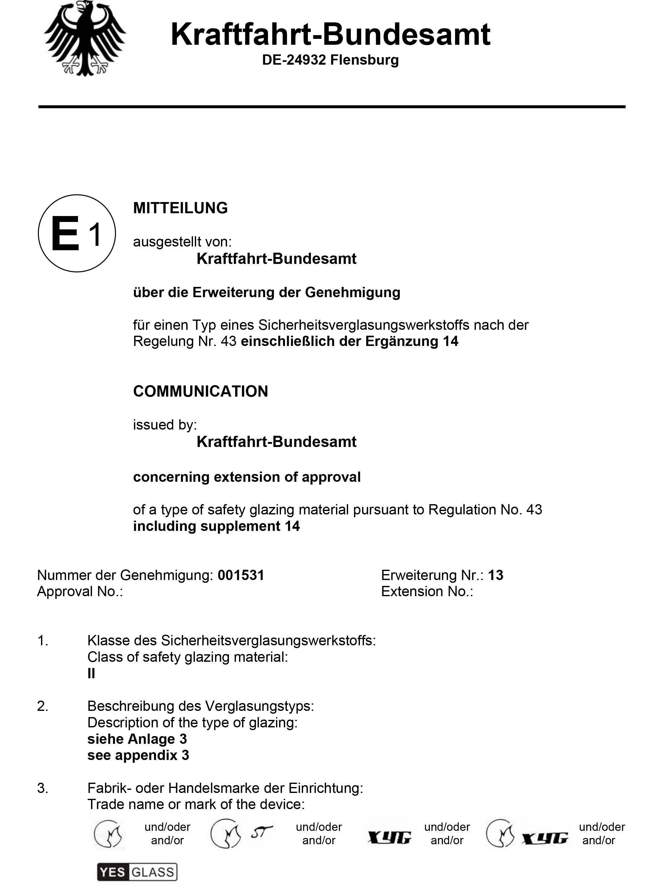 Certificates Auto Glass Shop